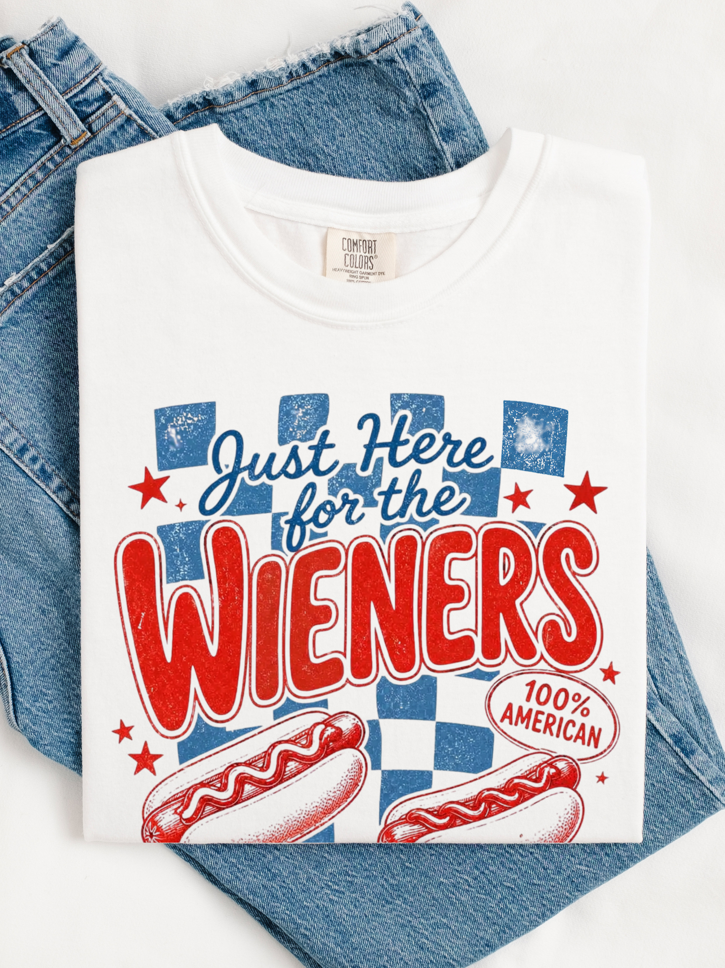 Just Here for the Wieners Graphic Tee