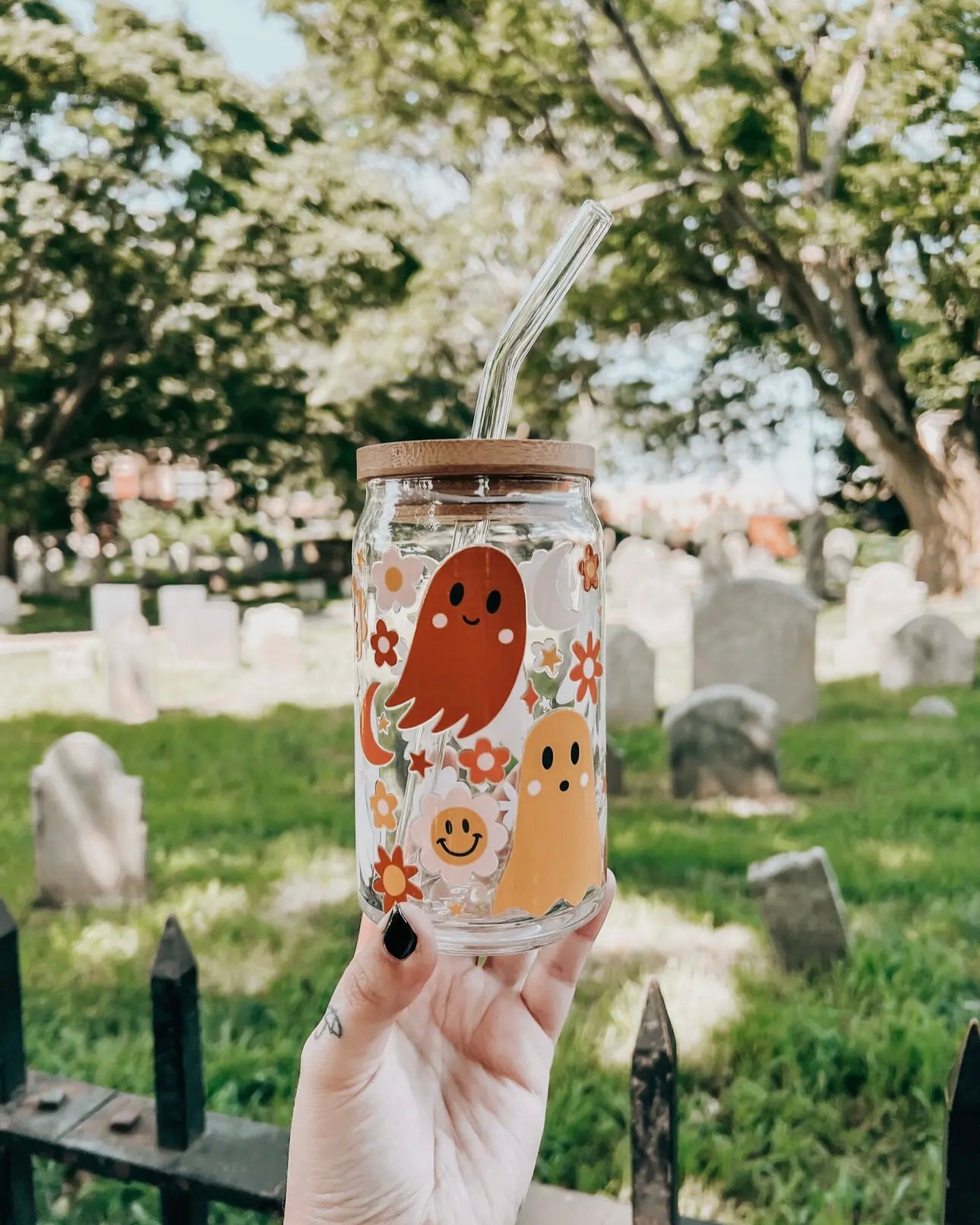 Retro Ghost Glass