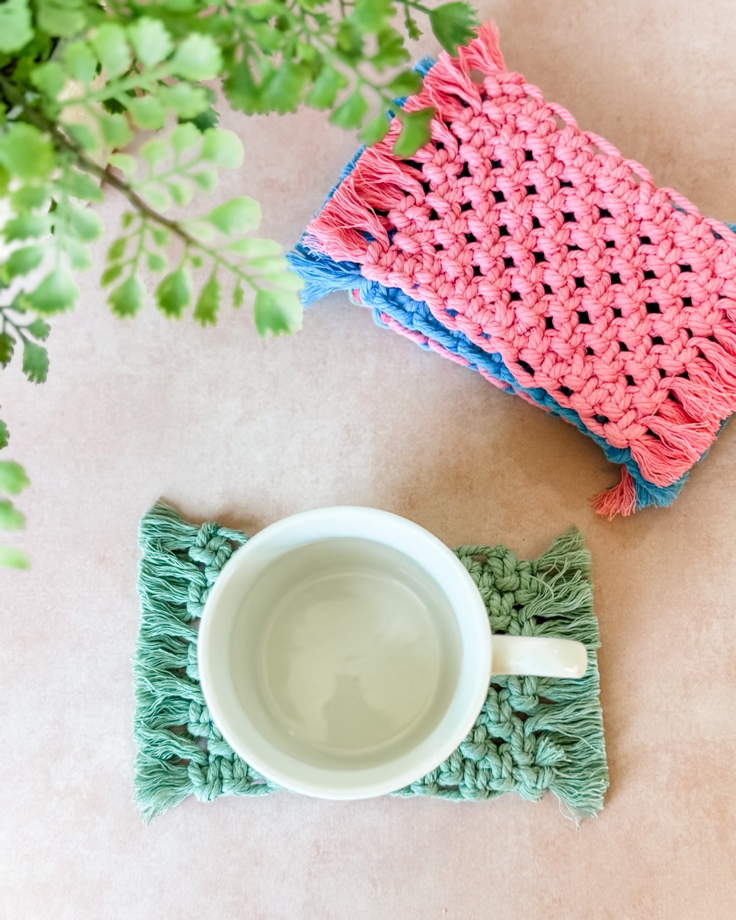 Vibrant Spring Rectangular Mug Rugs