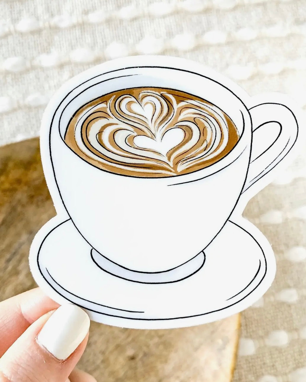 Love You Latte Sticker