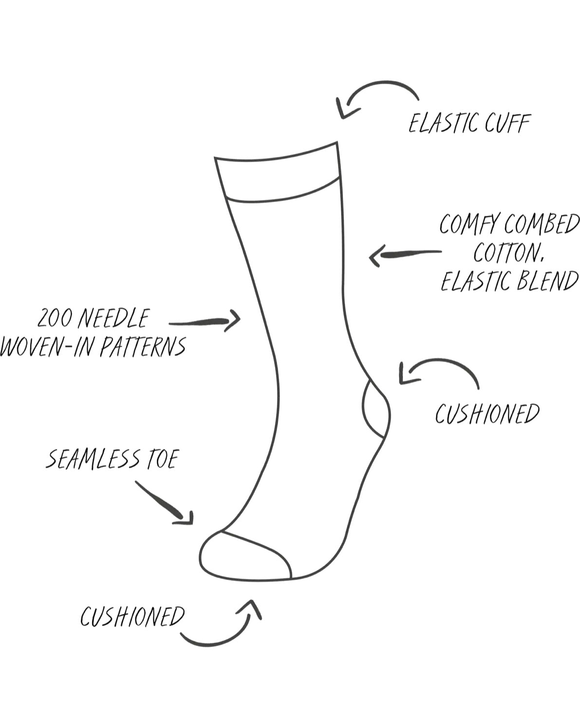 Chop Chop Crew Socks