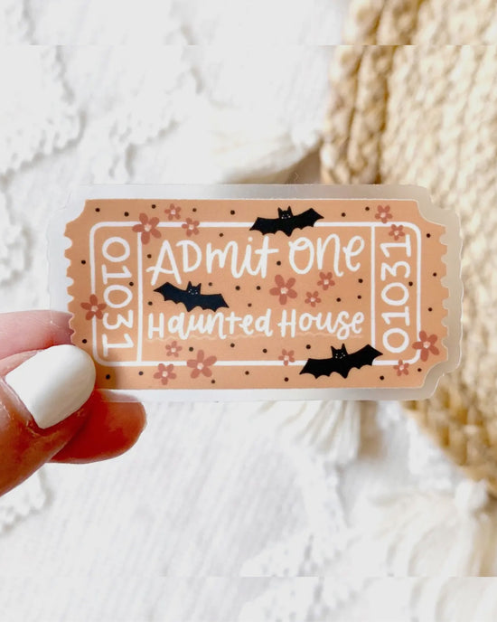 Haunted House Sticker