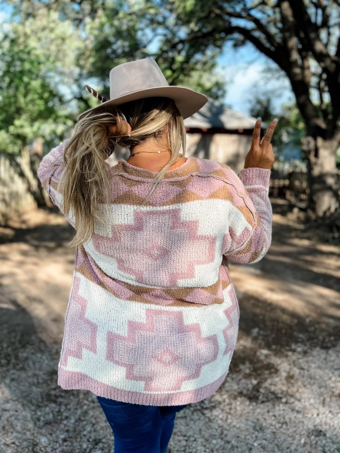 Aztec Cloud Cardigan - White Sands