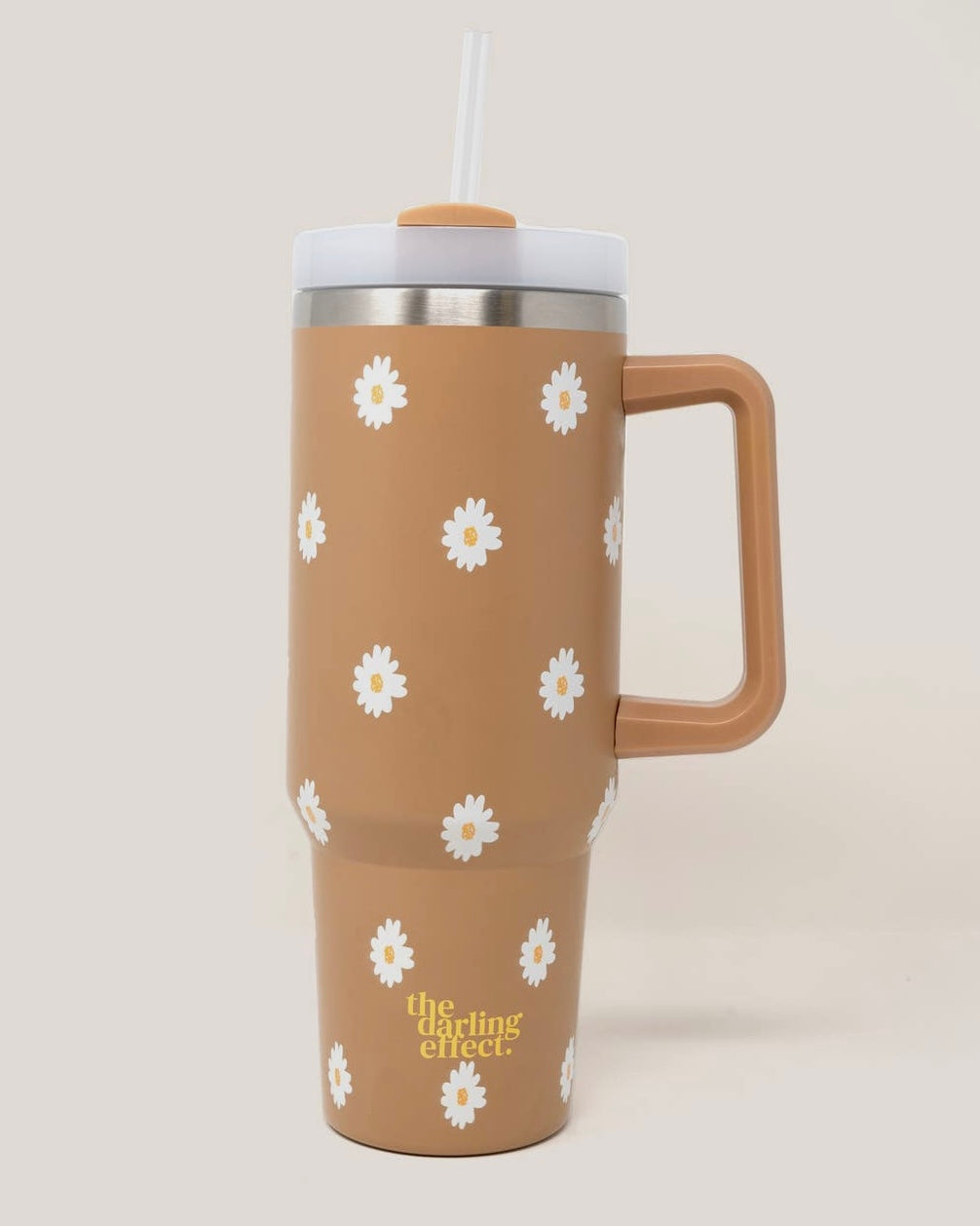 Take Me Everywhere Tumbler — Dancing Daisy Sandstone