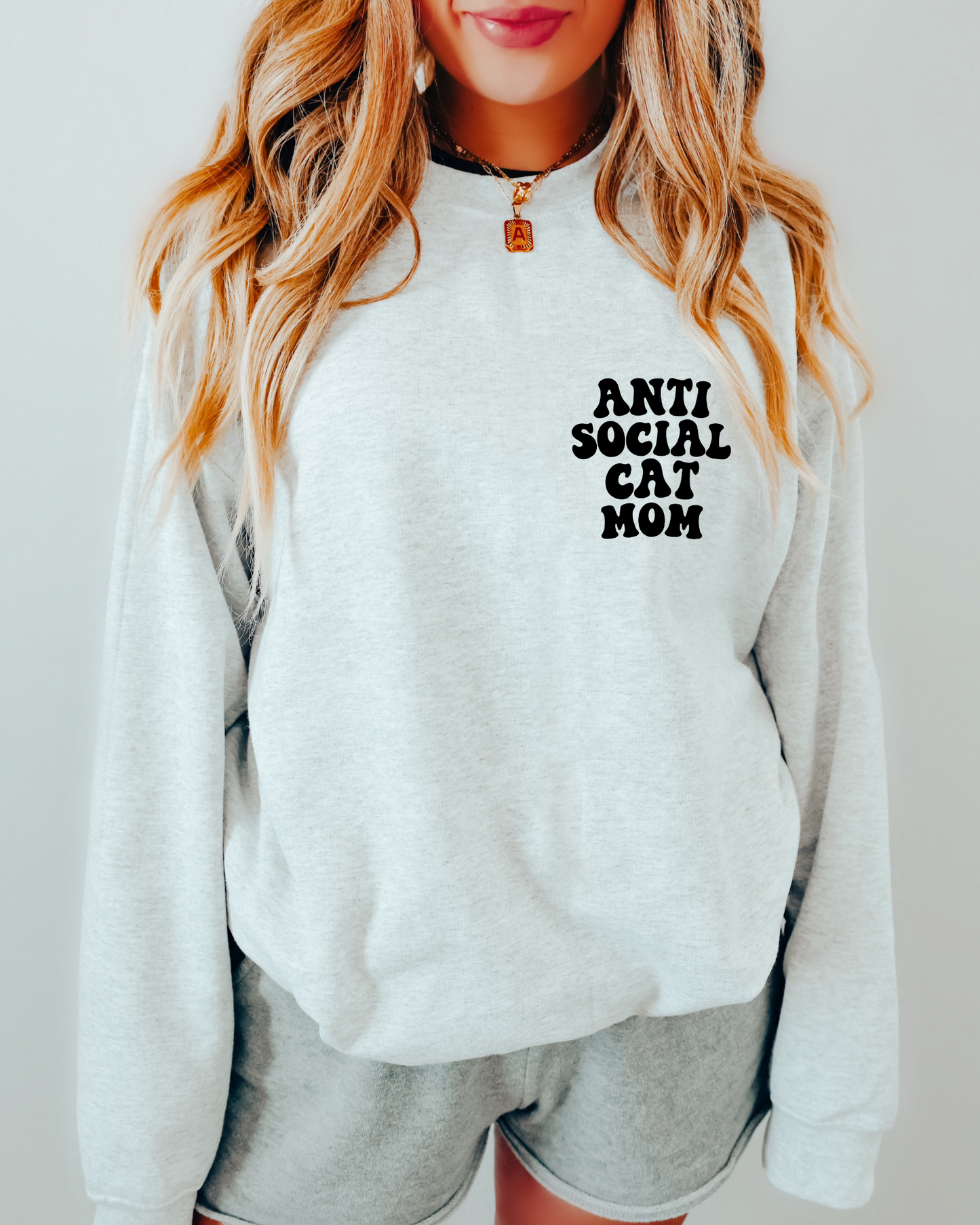 Anti Social Cat Mom Crewneck