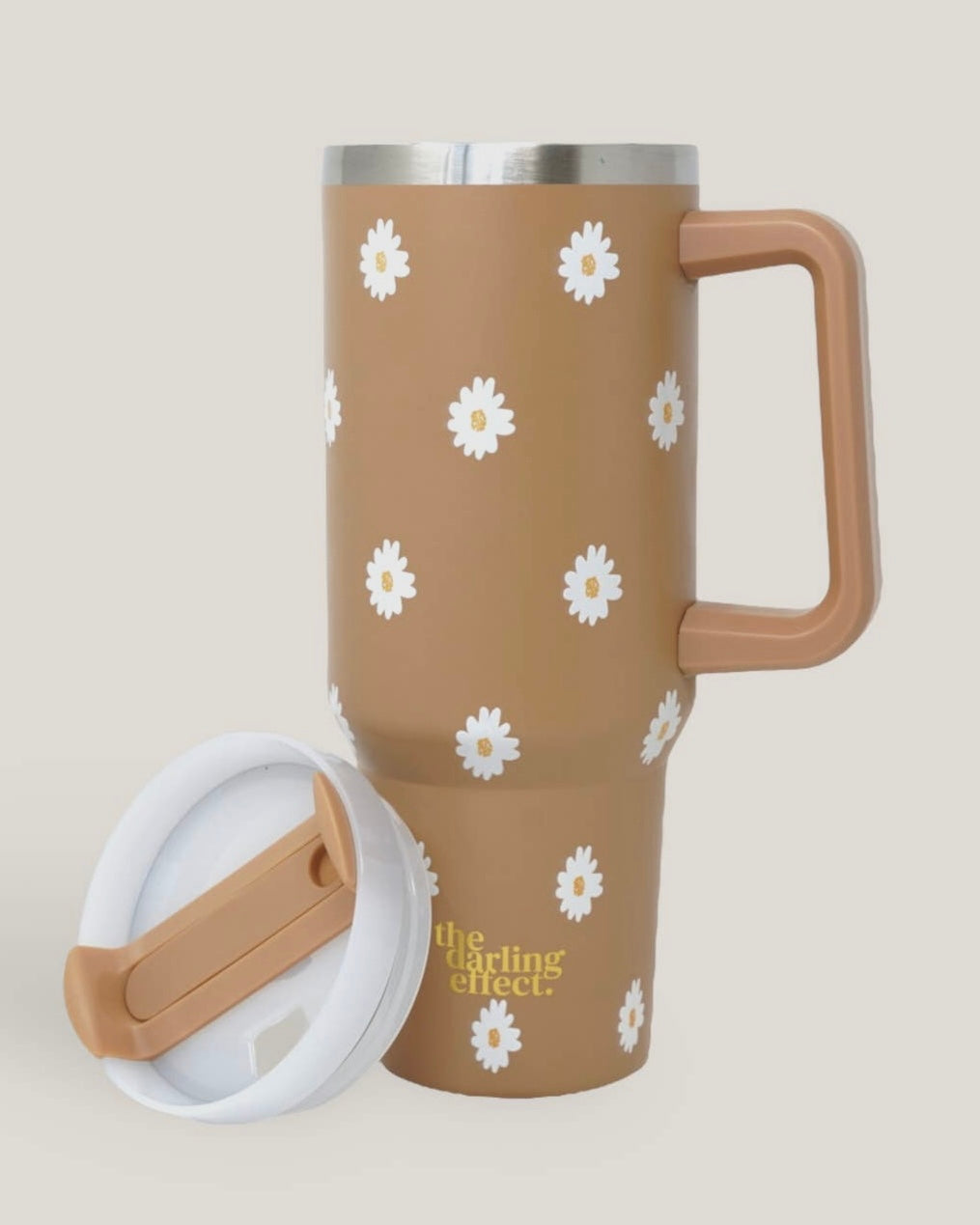 Take Me Everywhere Tumbler — Dancing Daisy Sandstone