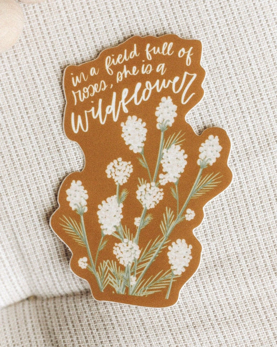 She is a Wildflower Sticker