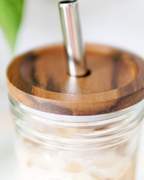 Wildflower Glass Jar Tumbler