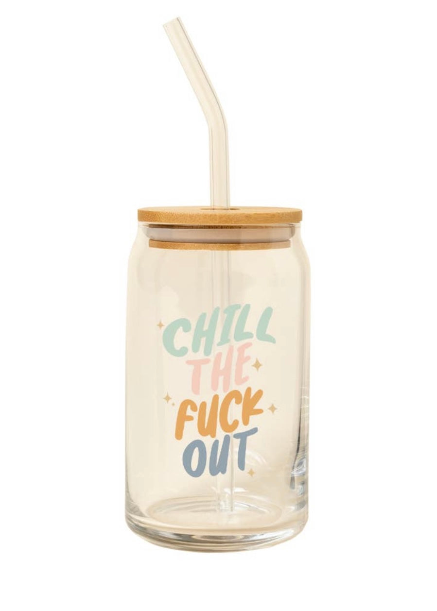 Chill the Fuck Out Can Glass