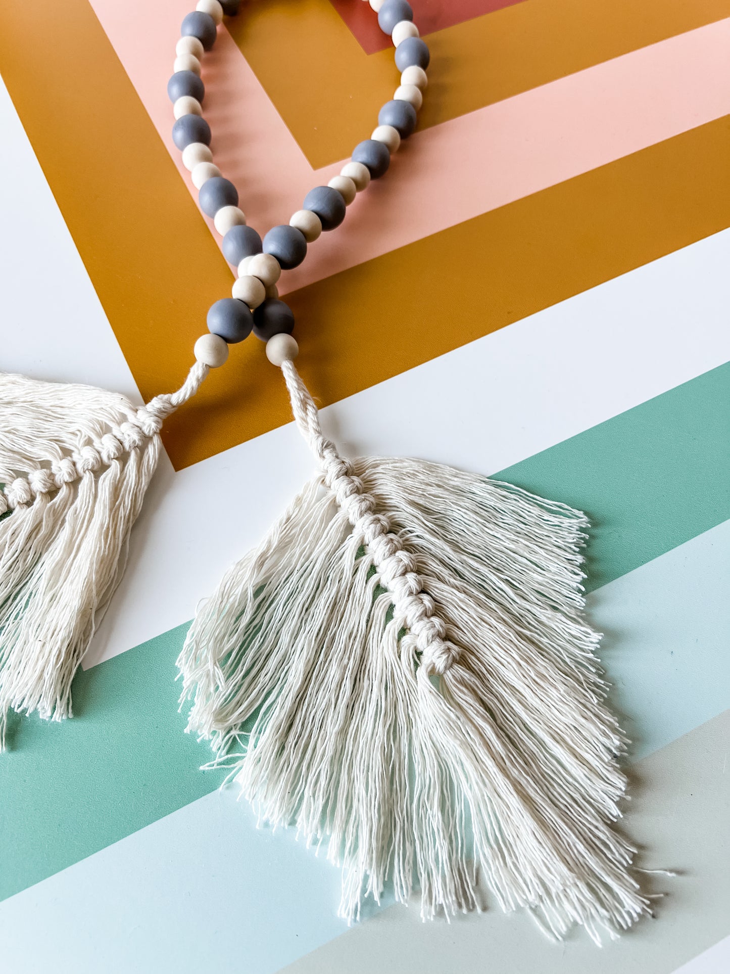 Boho Feather Decor Beads