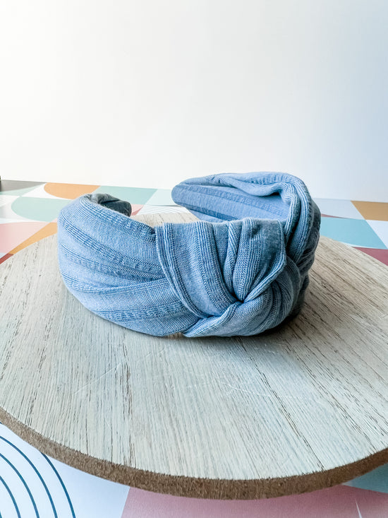 Wide Stripe Top Knot Headband