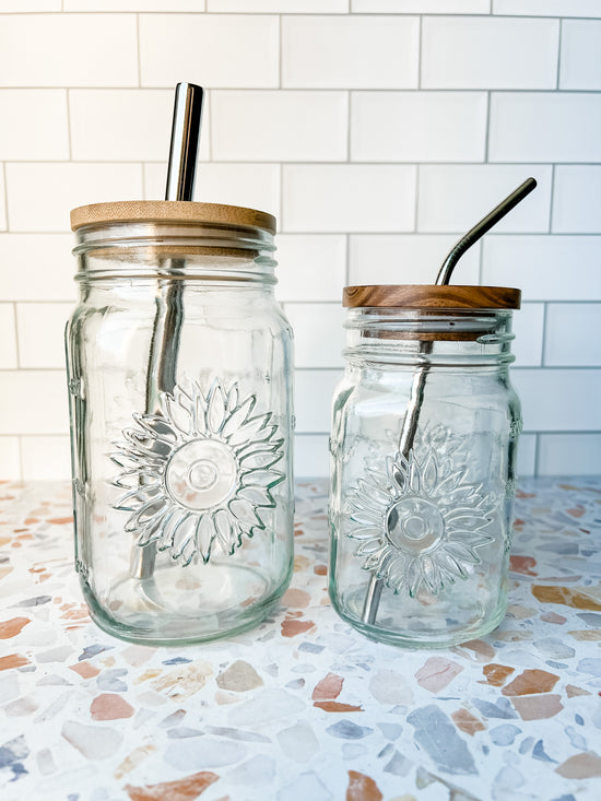 Sunflower Mason Jar